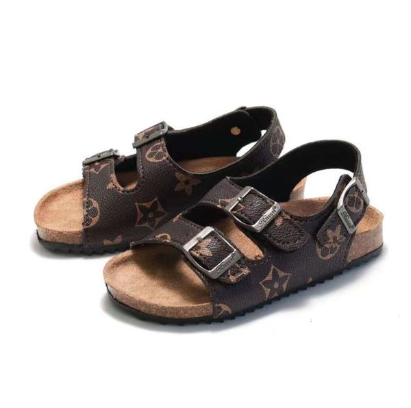 Sandalen 22–35, komplett, für Kinder, Kleinkinder, Kindergrößen, Pu-Leder, Jungen, Mädchen, Jugend, Sommerschuhe, flach, rutschfest, für Strand, Bad, Laufen im Freien, Lüften