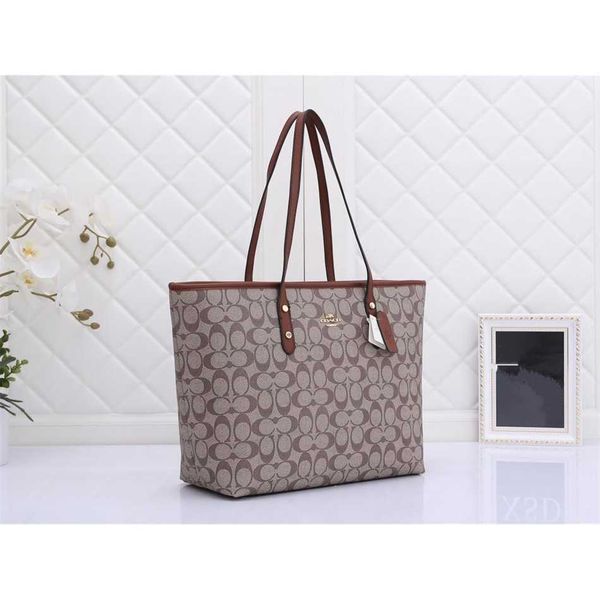 OOE Tote Sunshine Shopper alça superior alça de ombro crossbody bolsa carta impressão couro viagem 60% de desconto na loja online