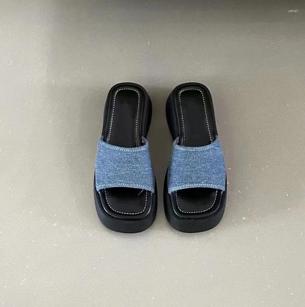 Hausschuhe Koreanische Version Dicke Untere Keil Mit Sexy Flip-flops 2024 Sommer Erhöhen Platz Casual Sandalen Strand Urlaub