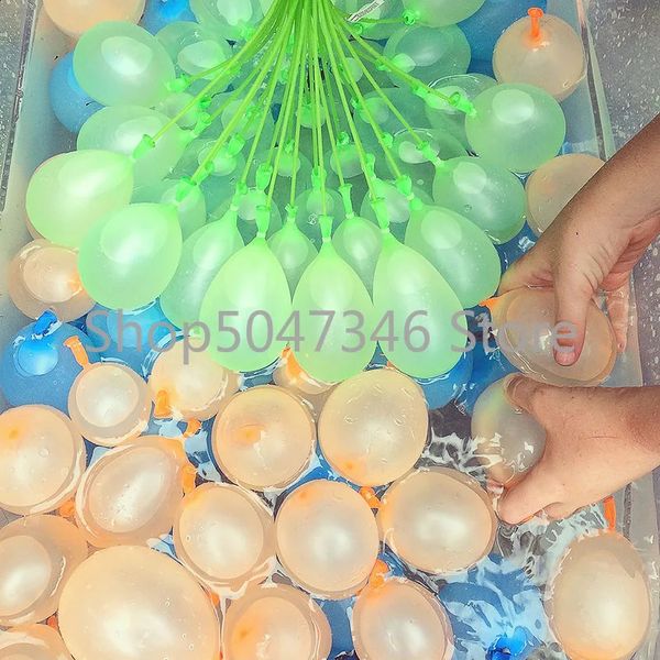 111 pezzi di palloncini d'acqua di ricarica pacchetto divertente estate all'aperto giocattolo bombe a palloncino novità bavaglio giocattoli per bambini 240313