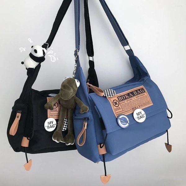 Tasche Wasserdichte Japanische Harajuku Taschen Für Frauen Männer Retro Nylon Große Kapazität Messenger Schulter Geldbörsen Und Handtaschen
