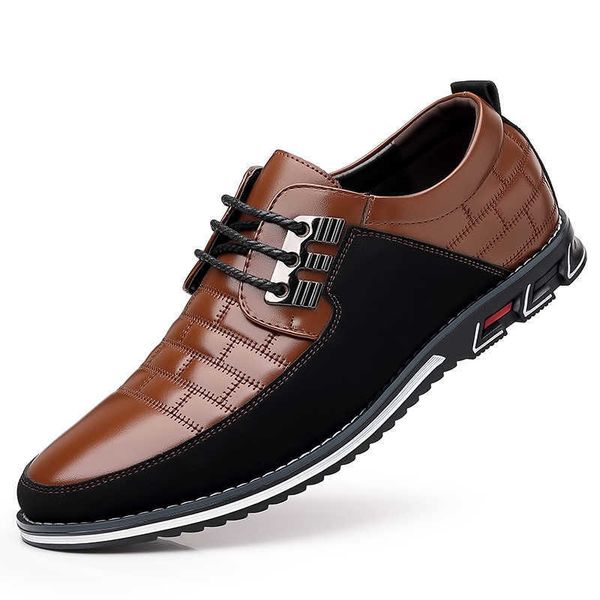 HBP Sapatos masculinos italianos sem marca, sapatos masculinos de couro com design clássico popular e genuíno