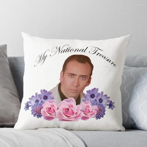 Cuscino Nicholas Cage - Il mio tesoro nazionale, copridivano scozzese, copridivano natalizio per la decorazione autunnale