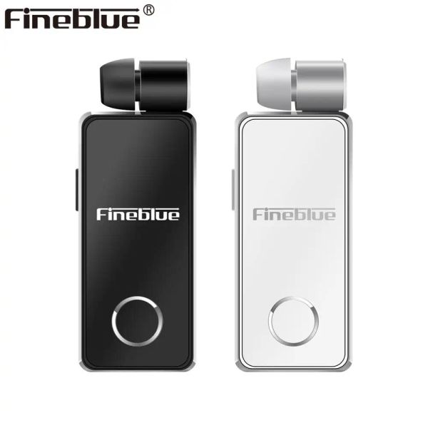 Cuffie FineBlue F2Pro bluetooth 5.0 vibrazione di chiamata in lega di alluminio Auricolare wireless InEar Clip per collare ad alta resistenza Vibrazione portatile