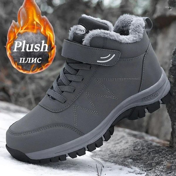 Scarpe da passeggio 935 inverno 2024 donna uomo stivali in pelle peluche scarpe da ginnastica impermeabili arrampicata caccia unisex lace-up outdoor caldo scarpone da trekking uomo 16408