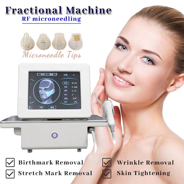 Tragbarer Akne Remover RF Fractional Microneedling Machine Wrinkle Entfernen Hautanstrengung einfacher Betrieb