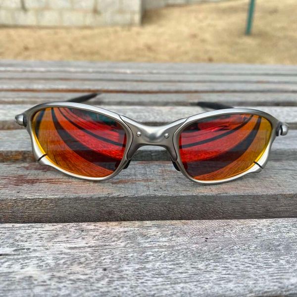 Oakleies Велосипедные очки Двойные поляризационные очки в металлической оправе для верховой езды Солнцезащитные очки для рыбалки и альпинизма на открытом воздухе