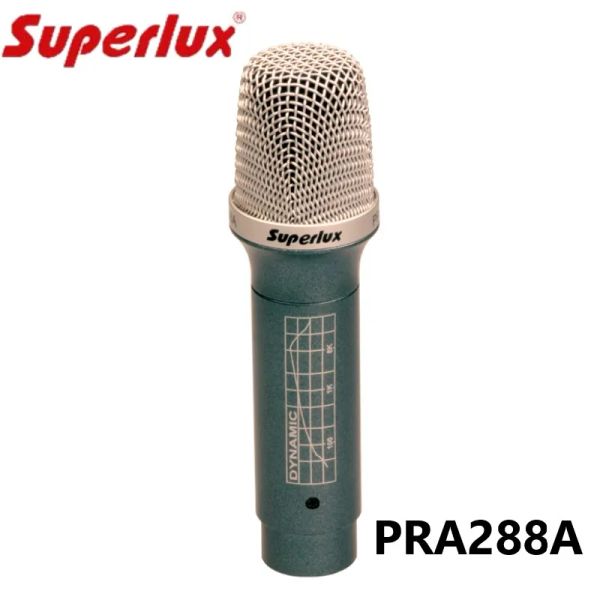Микрофоны SUPERLUX PRA288A, микрофон для музыкальных инструментов, мини-форма, простая в установке, для звукоснимателя малого барабана, кларнета Suona