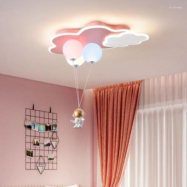 Plafoniere Modern Cute Cartoon Cloud Plane Luce a LED per la camera dei bambini Camera da letto Soggiorno Decorazione della casa