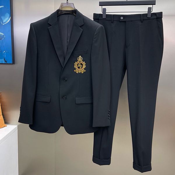 Mens Designer Ternos Blazers Jaqueta Smoking Em Grão De Pouder Para Homem Alfaiataria Blazers Pont Homens Breasted Lã Pont Neuf Jaqueta Diurna Festa Escritório Olhar Blazers