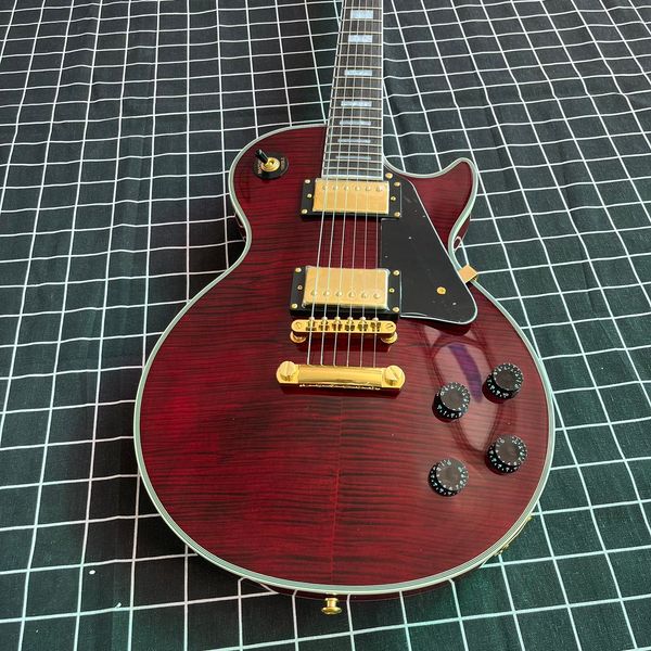 Custom shop 1959 Chitarra elettrica R9 Tiger Flame LP Chitarra elettrica Standard LP Paul GFDSGBVDSB