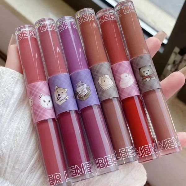 Lip Gloss LEEMEMBER Queijo de duas cabeças Argila Matte Glaze Li Meng