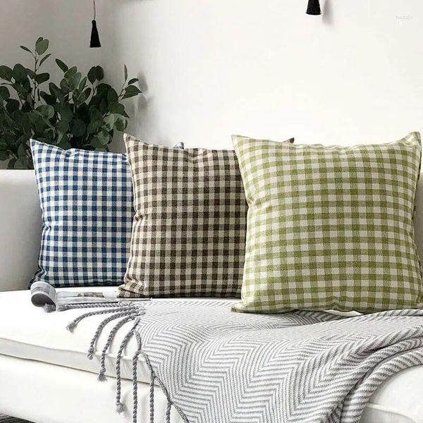 Yastık atma kapakları geometrik hediye kapağı 45x45 dekorasyon ev modern oturma odası kanepe polyester keten e0401