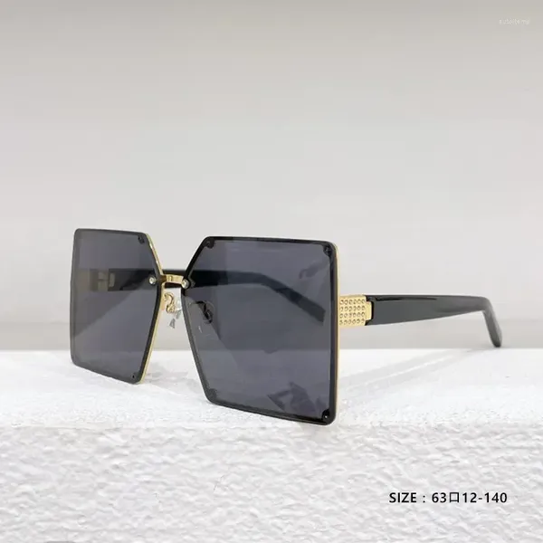 Óculos de sol quadrado feminino marca designer vintage grande sombra preta oculos uv400 5503s