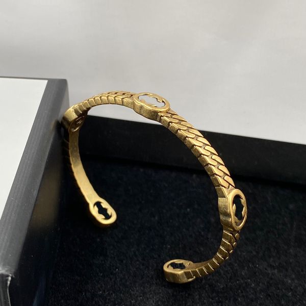 Designer de pulseiras Bronze clássico Designer de joias de pulseiras para amigos