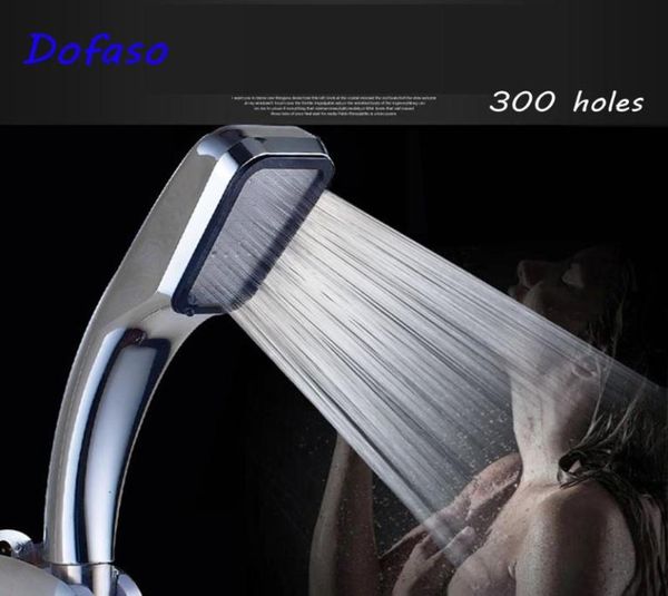 Dofaso Doccetta 300 fori Soffione pressurizzato a risparmio idrico Soffione doccia in ABS ad alta pressione Soffione portatile per bagno1644937