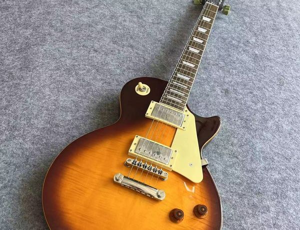 Custom shop 1959 Chitarra elettrica R9 Tiger Flame LP Chitarra elettrica standard LP Paul DSGDSDXSA