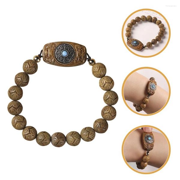 Braccialetti con ciondoli Perline di legno di sandalo Perline di gioielli per donne Adolescenti estetiche