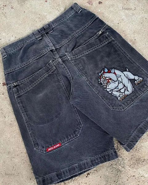 Herren Shorts Streetwear JNCO Y2K Haruku Hip Hop Cartoon Grafikdruck Gothic Baggy Denim Gym Damen Basketball 889