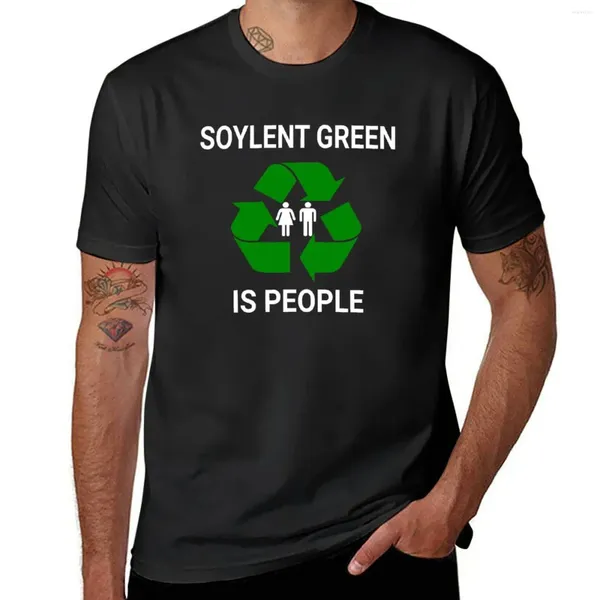 Herren Tank Tops Soylent Green Is People T-Shirt Jungen Weiß Schnelltrocknend Anime Einfarbige T-Shirts Männer