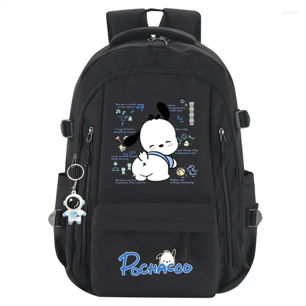 Rucksack Cartoon Pochacco Serie Junge und Mädchen Kawaii große Kapazität Kinder Casual Geburtstagsgeschenk