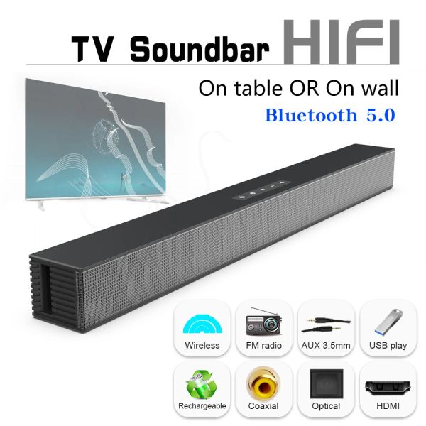 Lautsprecher 40 W TV-Soundbar Hifi-Lautsprecher Heimkino-Soundbar Bluetooth-kompatible Lautsprecherunterstützung Optische HDMI-Kompatibilität für Samsung-Fernseher