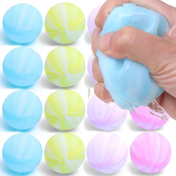 Durevole gioco estivo con palla d'acqua arcobaleno che gioca in piscina, giocattoli da combattimento in silicone, palloncini, giochi per famiglie 240313