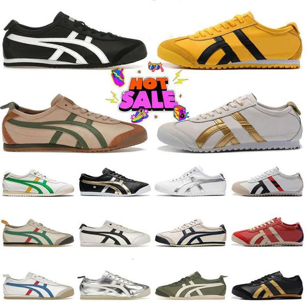 Casual nuovo equilibrio Scarpe Onitsukass Tiger Mexico 66 Lifestyle Sneakers Donna Uomo Designer Running Nero Bianco Blu Giallo Beige Scarpe da ginnastica basse moda Mocassino