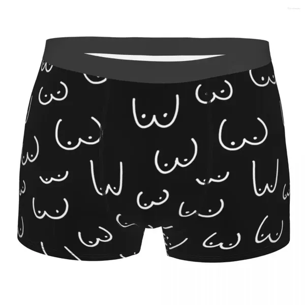 Cuecas BOOBS Bonito Calcinha de Algodão Masculino Cueca Sexy Shorts Boxer Briefs