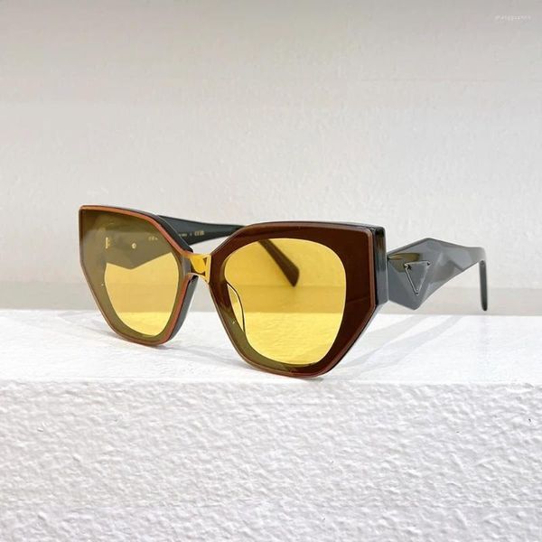 Óculos de sol PRA PR 159S Homens Mulheres Quadrado Acetato Retro Design Original Óculos Top Quality Handmade UV400 Eyewear