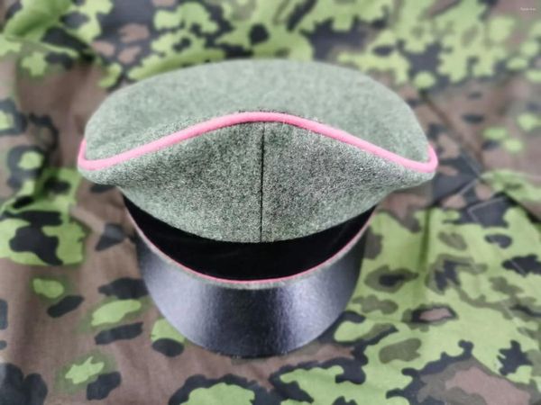 Berretti EMD Cappello in lana Pelle di vacchetta Scudo solare Rosa