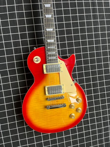 Custom shop 1959 Chitarra elettrica R9 Tiger Flame LP Chitarra elettrica standard LP Paul GFEHBHER