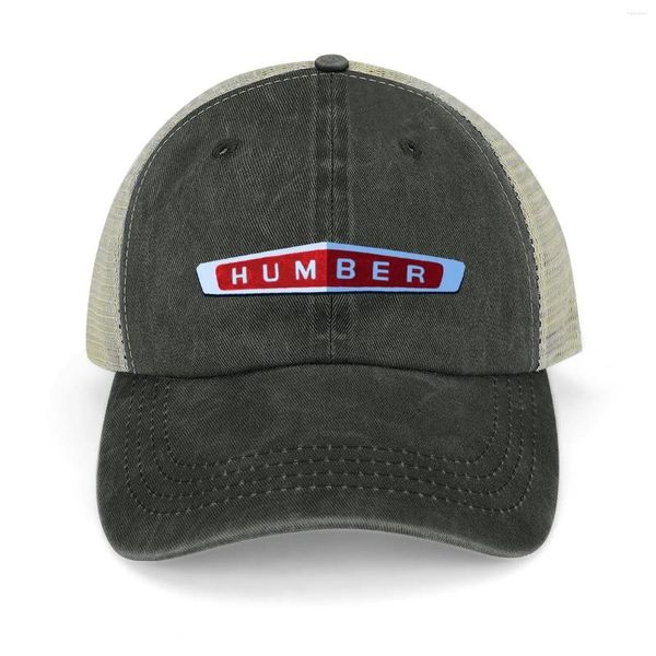 Bonés de bola Humber Logo Cowboy Hat Cap Sunhat Rugby Mulher Chapéus Masculinos
