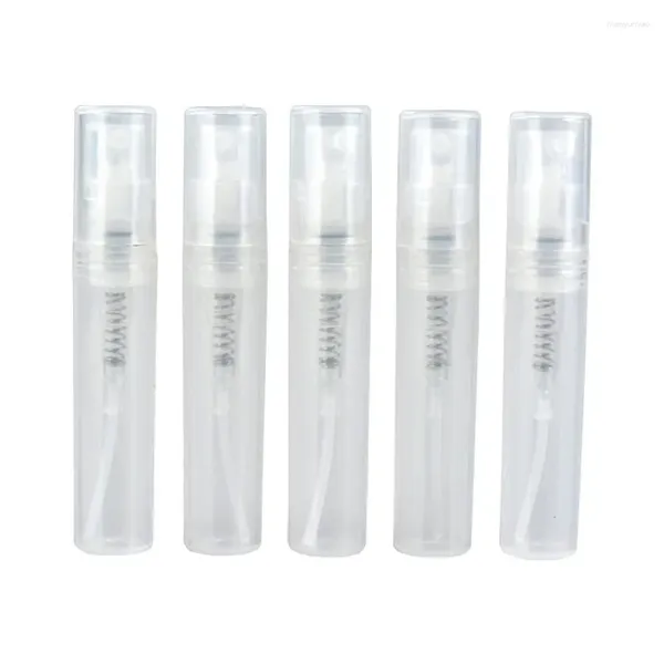 Garrafas de armazenamento 100pcs/lote 3ml garrafa de spray de plástico transparente pequeno Cosmético Pacote Atomizador Atomizador Contêiner de líquido