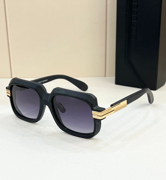 Óculos de sol quadrados 607 Matte Black Frame Cinza Sombreado Homens Mulheres Verão Shades Sunnies Lunettes de Soleil Óculos Occhiali da Sole UV400 Eyewear