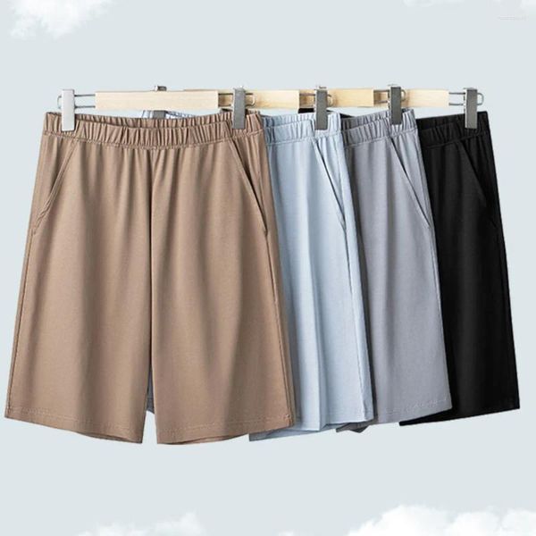 Herren-Shorts, 82,7 % merzerisierte Baumwolle, 17,3 % Polyester, Tech-Cool-Sommer-Kurzhose, hochwertige, bequeme Pyjama-Männer-Schlafhose