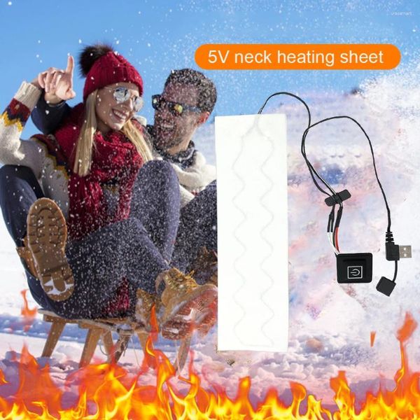 Tapetes USB Elétrico Aquecido Pad Pano Aquecedor À Prova D 'Água 3 Níveis Roupas Aquecimento Ao Ar Livre Térmico Colete de Inverno Almofadas