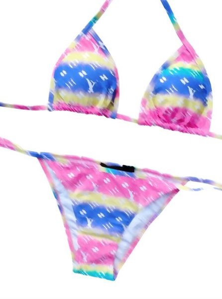 Bikini firmati da donna estivi con lettere Costumi da bagno 2 pezzi traspiranti di alta qualità per donna Costume da bagno sexy S-XL