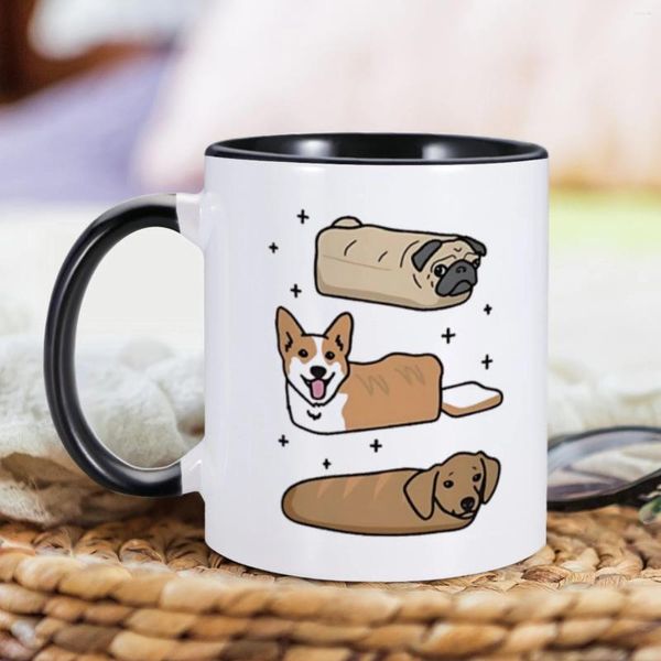 Kupalar sevimli köpek kahve kupa komik 7 renk çay bardağı köpekler sevgililer hediyeler ev seramikleri için evcil hayvan sahibi kadınlar erkekler eşsiz doğum günü hediyesi