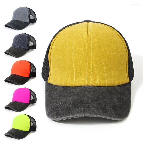 Ball Caps Streetwear Verstellbare Dad-Mütze Hip Hop Distressed Baseball-Cap Baseball Cap Snapback Hat Trucker