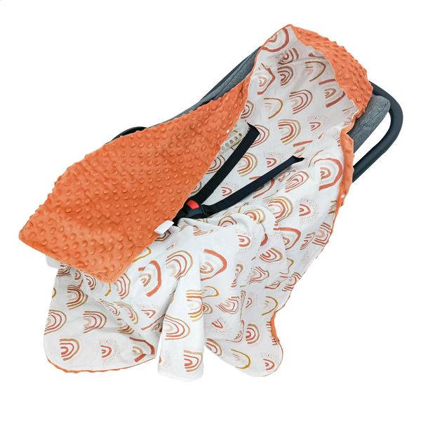 Swaddle envoltório de algodão quente nascido macio infantil saco de dormir footmuff coisas de bebê 9090 cm 240313