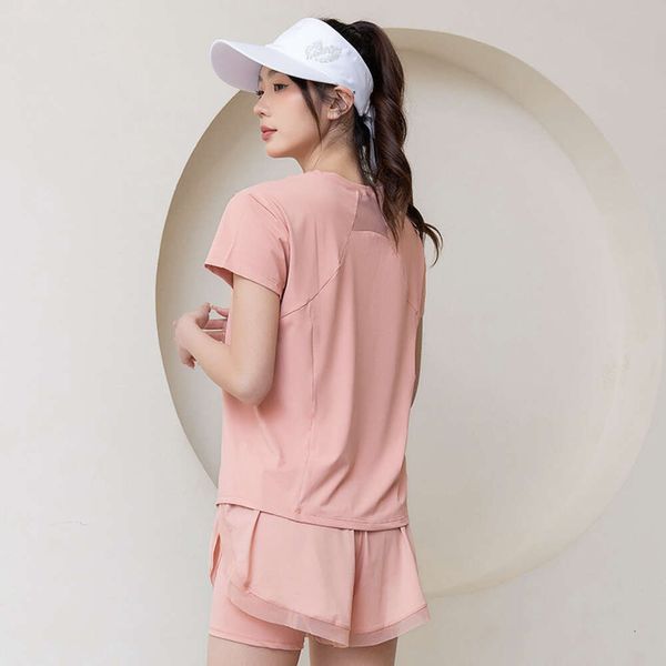 Set per esercizi da corsa e asciugatura rapida per donna, abito estivo oversize da badminton, ampio e casual, per yoga, nuovo modello 9ewl