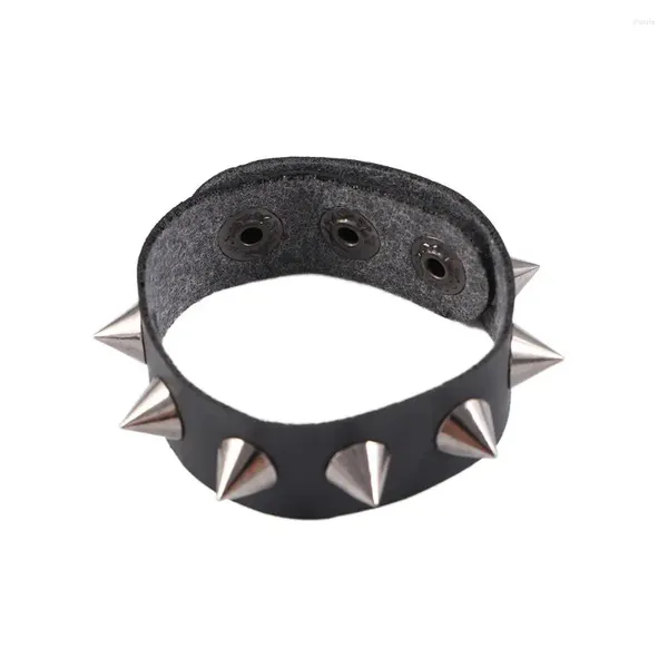 Charm-Armbänder, spitz, Rock, Punk, Unisex, Gothic-Legierung, einreihiges Armband, Schmuck, PU-Leder, Armreifen, Nieten