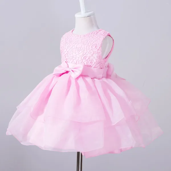 Costume da carnevale da palcoscenico per bambini Torta Bownit a strati Eleganti abiti da principessa Ragazze Abiti da ballo per feste Abbigliamento per bambini