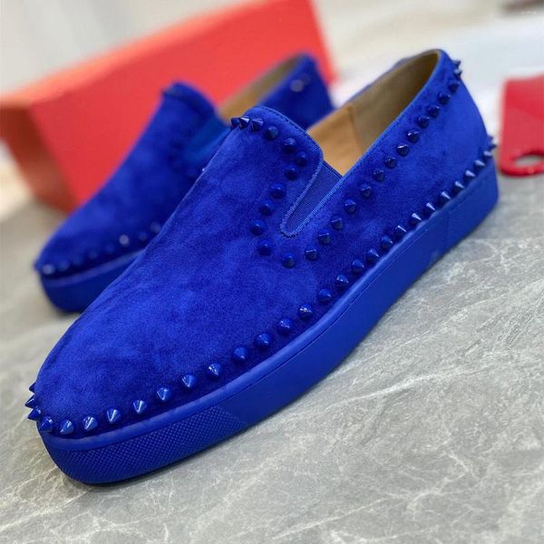 Casual Schuhe Est Für Frauen Männer Frühling Herbst Natürliche Kid Wildleder Plattform Turnschuhe Nieten Tennis Wohnungen Müßiggänger Slip-on Designer