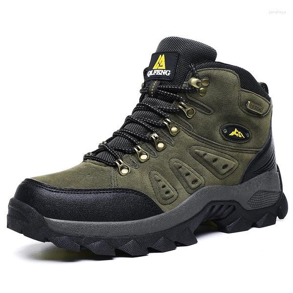 Stivali 36-48 Autumn Winter Men Women Women Leathe Tactical Shoes Plus Anti-Skidding Calzature classiche a piedi estate escursionistiche escursionistiche