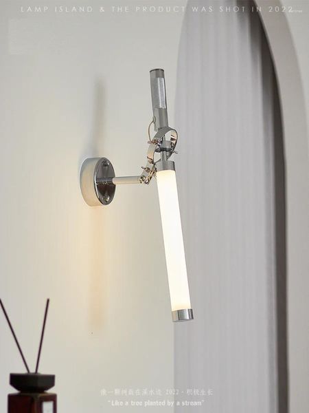 Lâmpada de parede estilo nórdico luz grande novidade para sala de estar quarto corredor ferro arandela el luminárias led