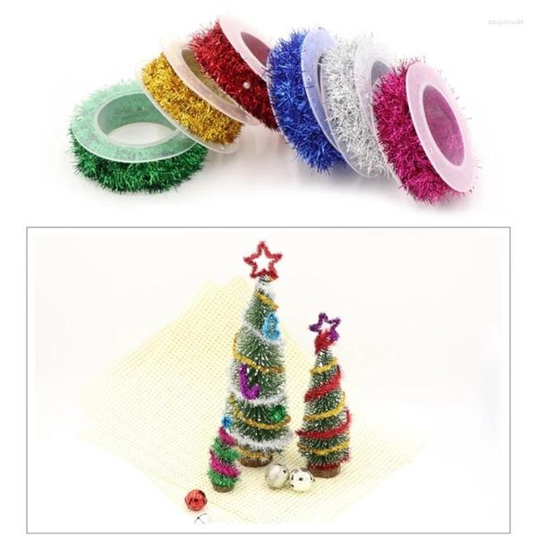 Decorazioni natalizie Tinsel Filo glitterato lungo 4,92 piedi per confezioni regalo per alberi