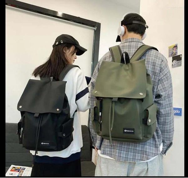 Mochila Estilo Coreano Luxo Homens Mulheres À Prova D 'Água Oxford Grande Capacidade Saco Escola Moda Viagem Ao Ar Livre Motocicleta