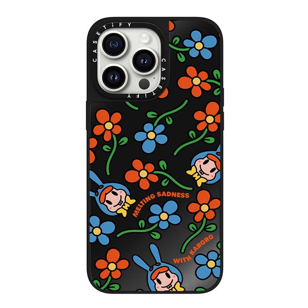 Capas de telefone celular fofas CASETIFY Cartoon Flower Loopy Capa de telefone à prova de choque para iPhone 11 12 13 14 15 Plus Pro Max Soft TPU capa protetora de telefone